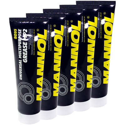 5x 230 g Multipurpose Grease MANNOL Universal Mehrzweckfett Lithiumfett Fett