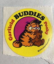 Garfield The Cat Vintage Sticker 1978 Jim Davis
