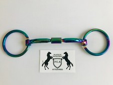 Loose Ring Mouth All Sizes Plasma Coated Titanium Rainbow Horse Bit Snaffle