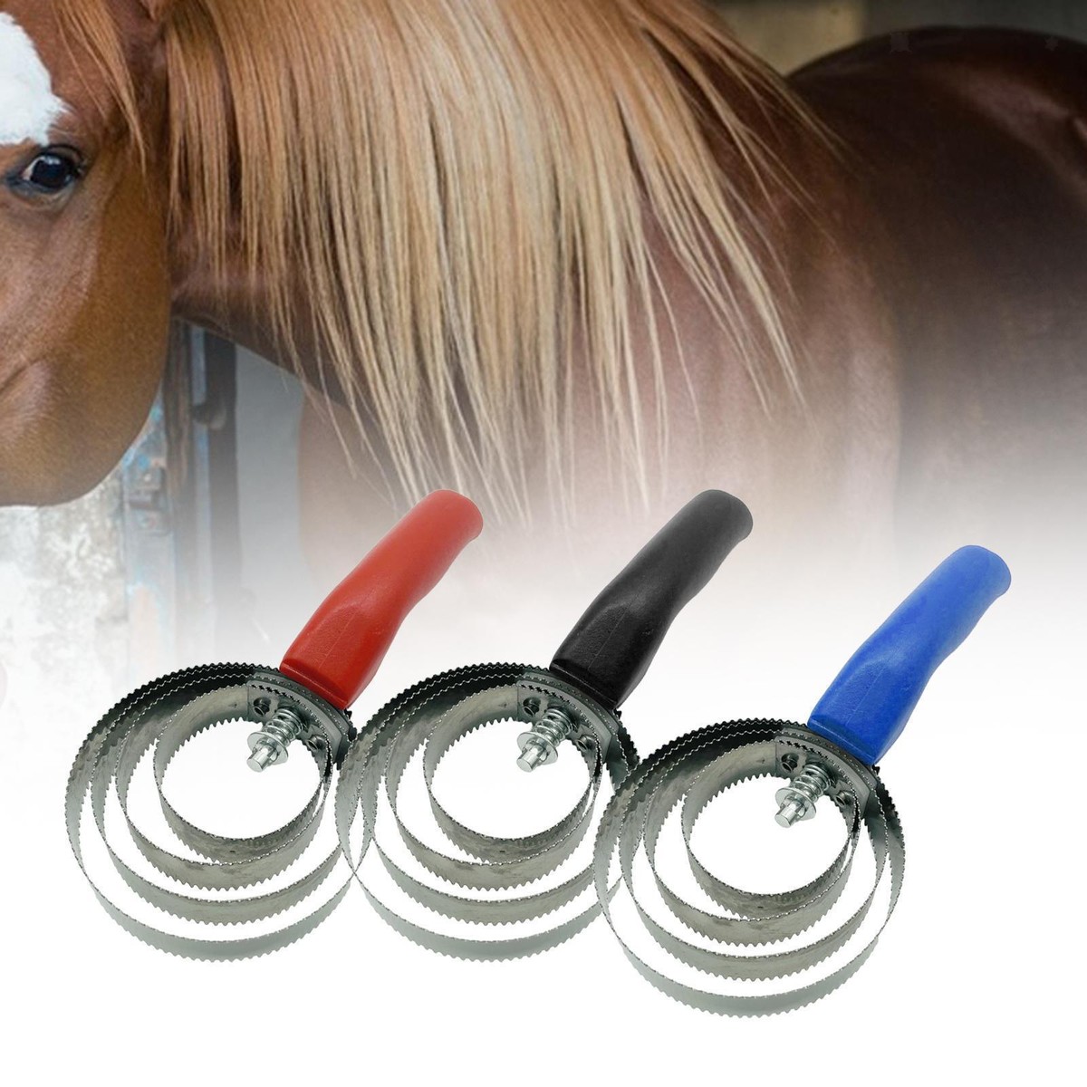 Rings Curry Comb Horse Shedding Tool, Convenient with Comfortable Grip  Horse
