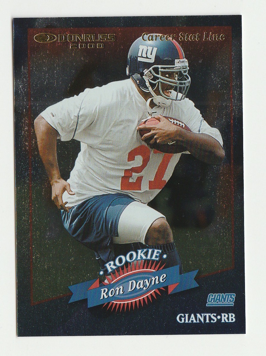 Ron Dayne Donruss #175 Career Stat Line