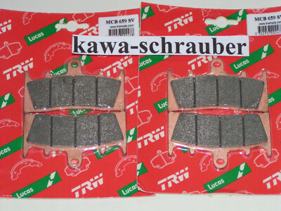 2x Sinter Bremsbeläge vorne Kawasaki ZX6R ZX9R ZX12R Ninja ZRX1100 ZRX1200