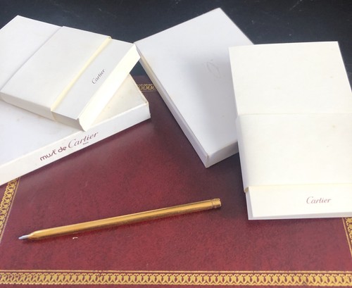 Vintage MUST DE CARTIER Pen \u0026 PAPERS 