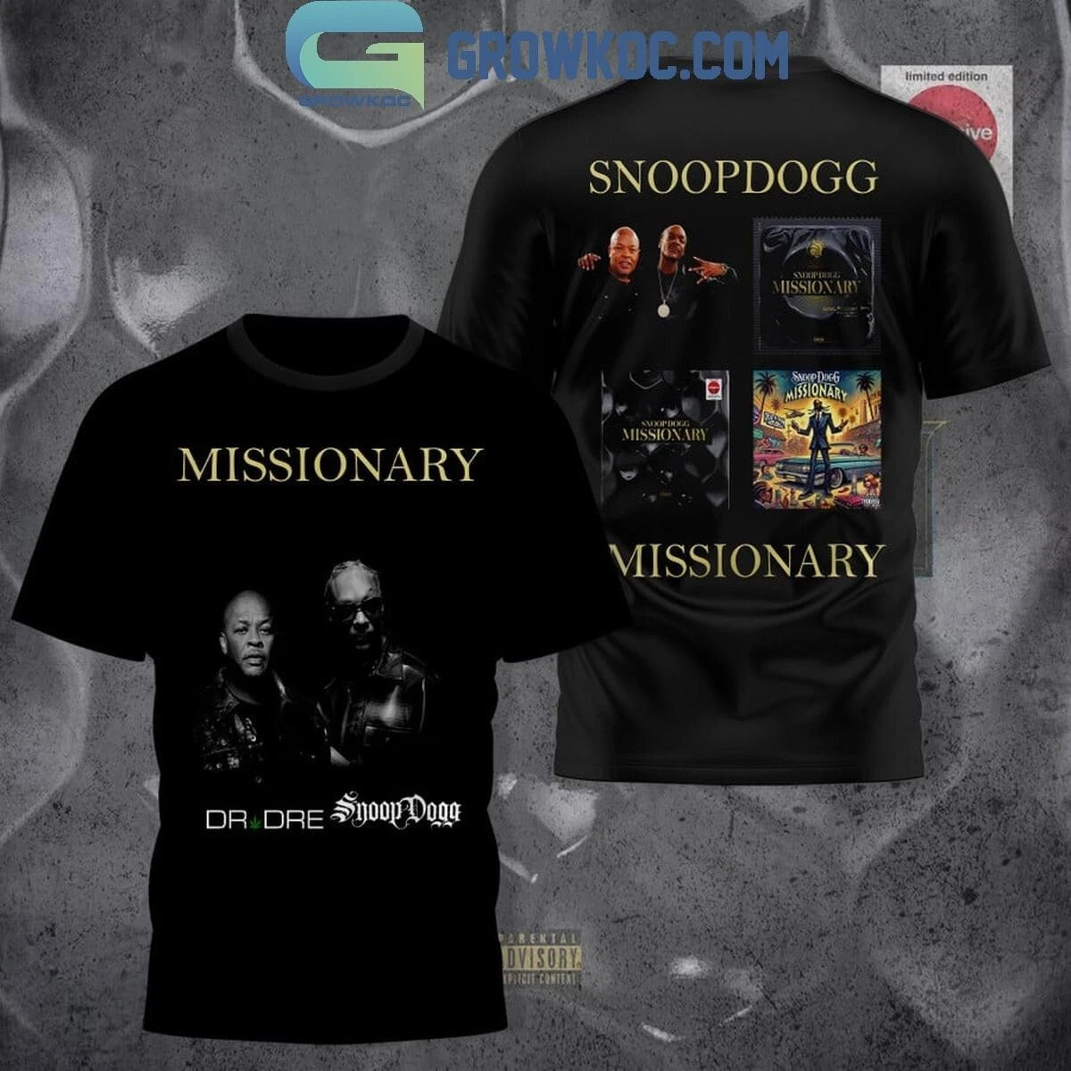 Snoop Dogg Missionary With Dr. Dre T-Shirt 3D