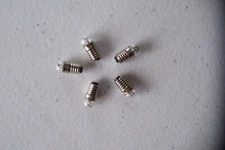 069  (K)   LGB, G,HO, MIDGET SCREW BASE E5.5 CLEAR 19V BULBS LOT OF 5