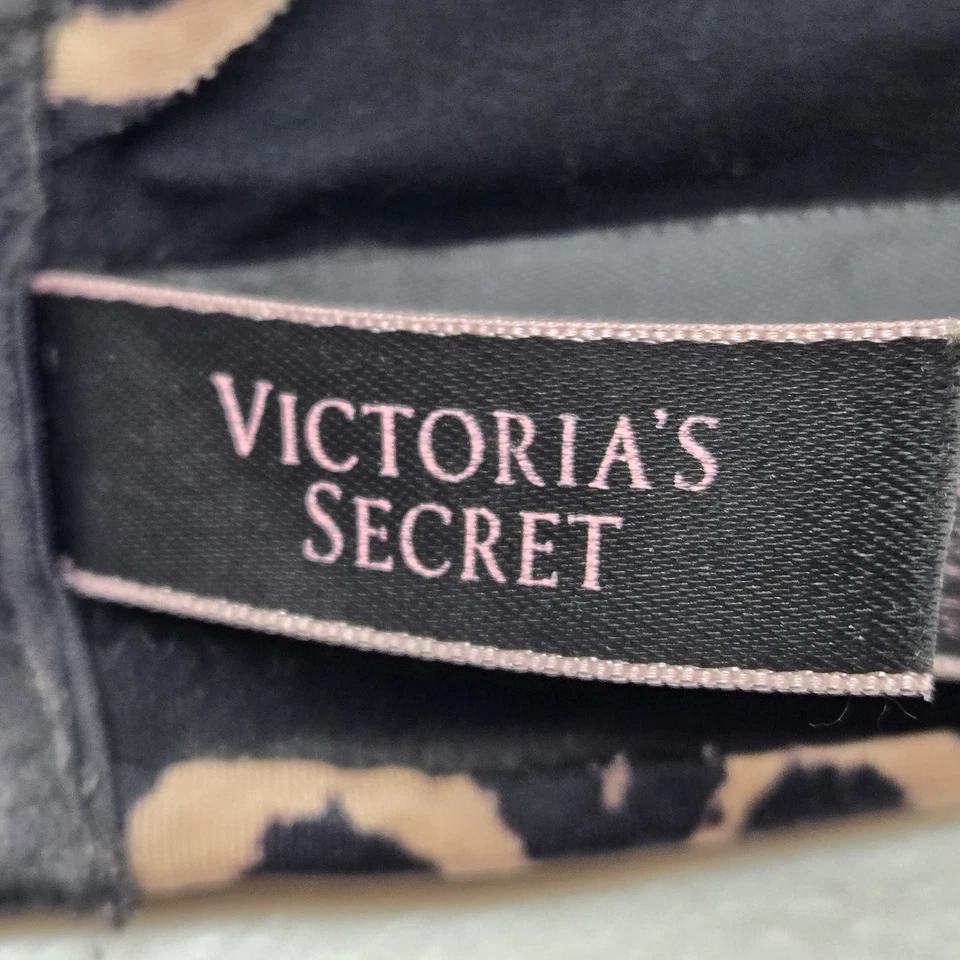 Victoria's Secret Women Bra 38DD Black Cheetah Animal Wireless Convertible - Image 3 of 4