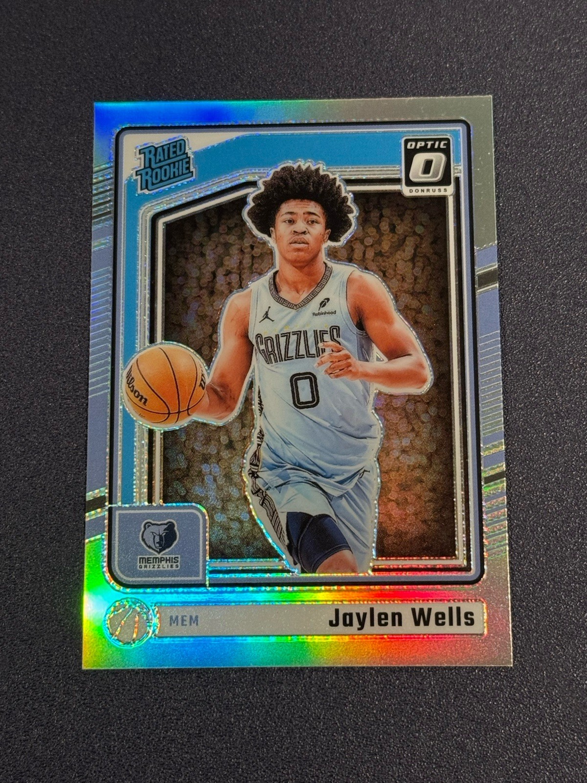 2024-25 Panini Donruss Optic - Rated Rookie Jaylen Wells #252 Holo Prizm (RC)