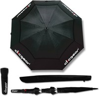 CLICGEAR 68 VENTED DUAL CANOPY WIND RESISTANT GOLF UMBRELLA / BLACK