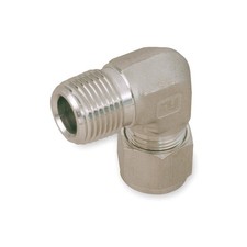 PARKER 4MSEL4N-S Elbow, 90,Carbon Steel,A-LOKxM,1/4In 1WVT1