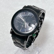 Gucci 101M Men's Chronograph Watch Black 38mm Quartz Used