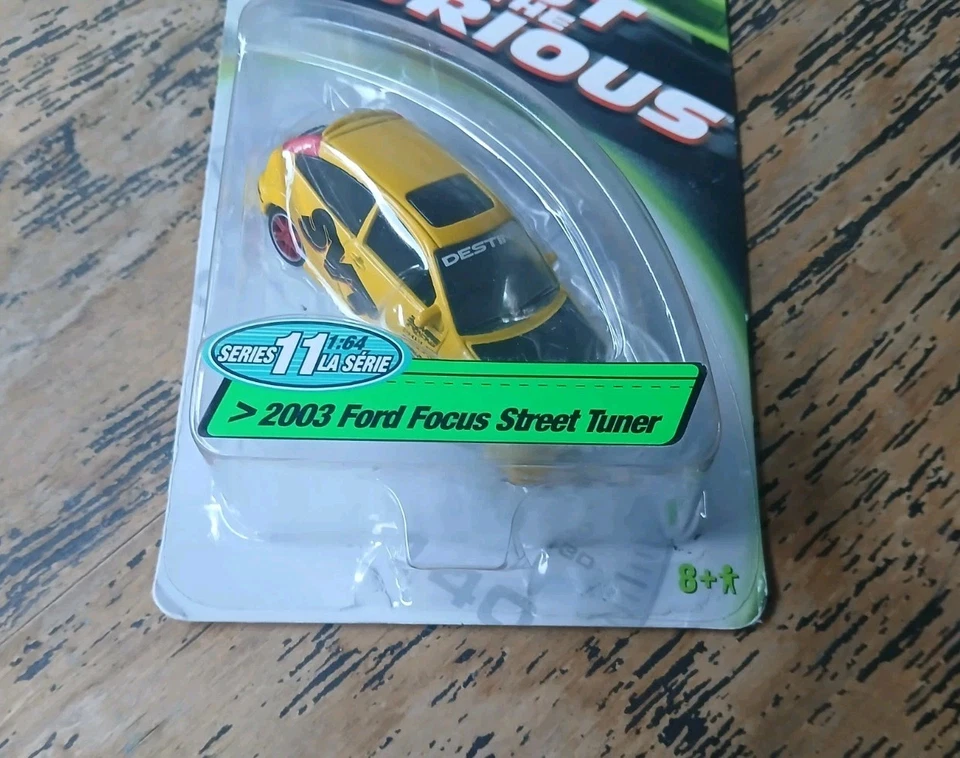 HTF Racing Champions Fast and Furious 2003 Ford Focus SVT Yellow Series 11 1:64 - Image 4 of 4