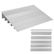 Threshold Ramps for Doorways 5" Rise Aluminum Handicap Ramp 700LB Capacity Front
