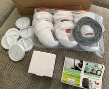 No Waste Chicken Feeder and Waterer Set with Rat Stopper Caps 6 Ports 6 Cups