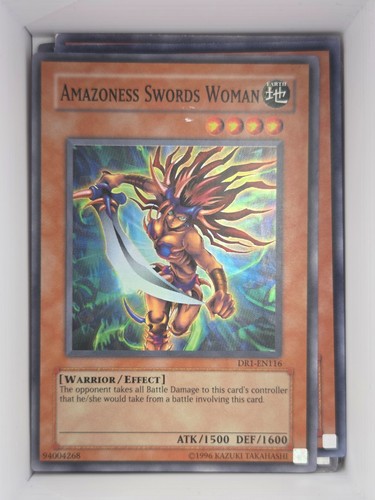 Amazoness Swords Woman DR1-EN116 YuGiOh Dark Revelation Volume 1 card