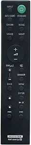 RMT-AH412U Replaced Remote for Sony Soundbar SA-WS500RF SS-SS500RF SS-S500RF