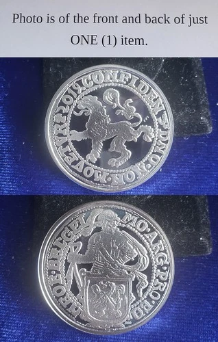 2019 Netherlands Lion Daalder Dollar Restrike 1 Troy Oz 999 Fine Silver Round