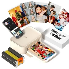 4x6 Photo Printer, CP4100 Instant Photo Printer for iPhone & Android with 108...