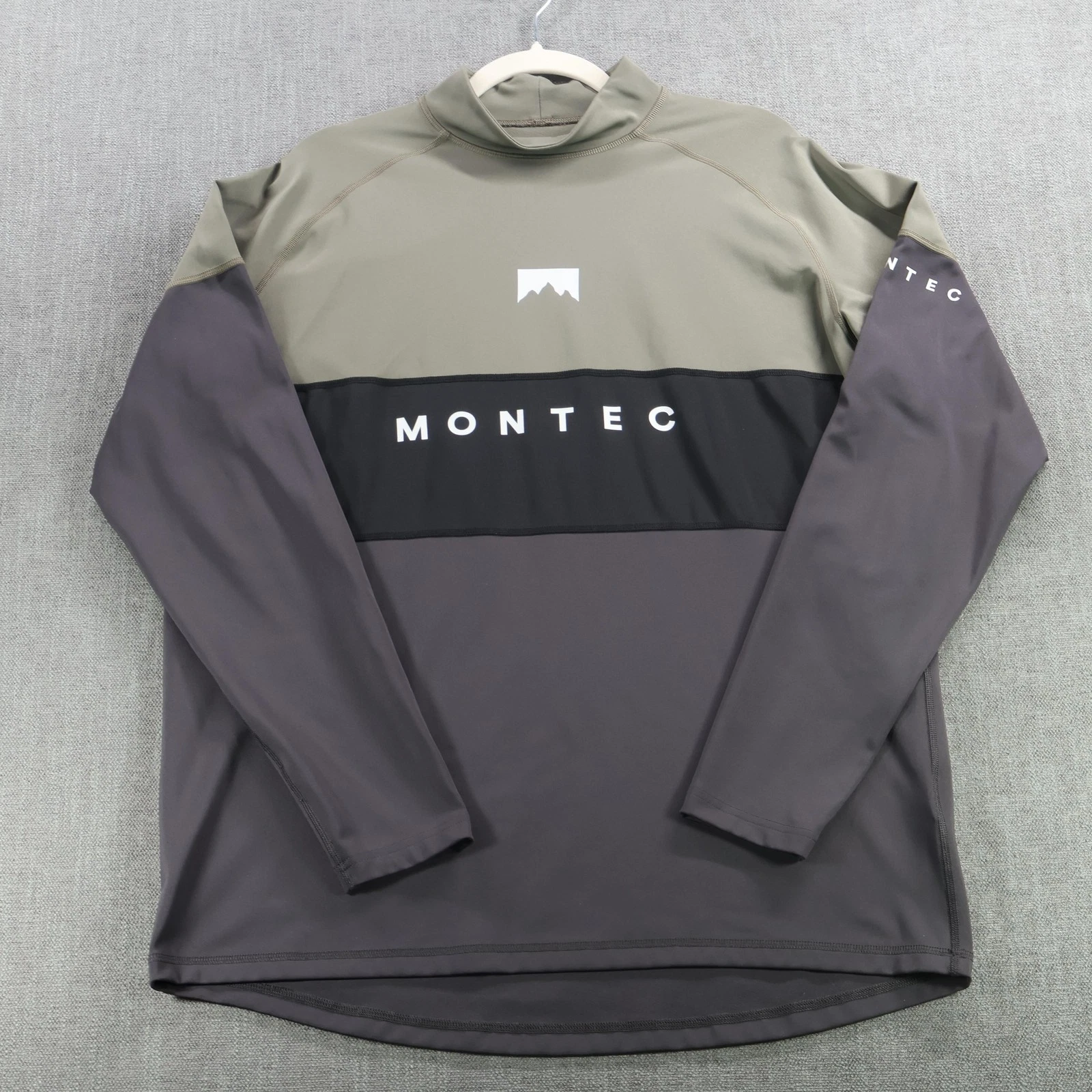 Montec Shirt Mens Large Alpha Base Layer Top Stretch Performance Hiking Trail