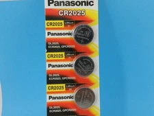 PANASONIC  CR2025  LITHIUM 3V  BATTERY  3Pcs