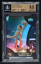 2007 Topps Finest 2008-09 Rookie Black Refractor 60/75 DJ Augustin BGS 9.5 0s3