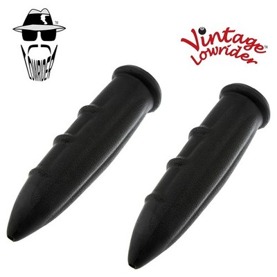 ORIGINAL! VINTAGE LOWRIDER BULLET GRIPS 7/8 LONG 135MM VLP-35 IN WHITE ORIGINAL! VINTAGE LOWRIDER BULLET GRIPS 7/8 LONG 135MM VLP-35 IN WHITE
