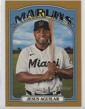 2021 Topps Heritage High Number SP 8/10 Jesus Aguilar #482 y0i
