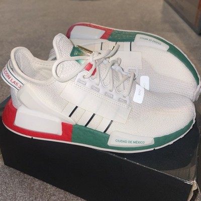 adidas NMD Men s White/Green/Red Solid Lace-Up Low Top Sneakers Ciudad de Mexico