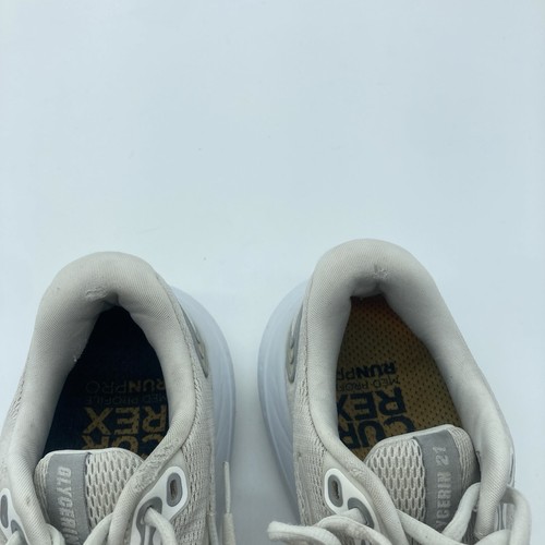 Womens Size 10B Brooks Glycerin 21 Ivory White Running Shoes Sneaker 1204081B114 - Picture 9 of 10