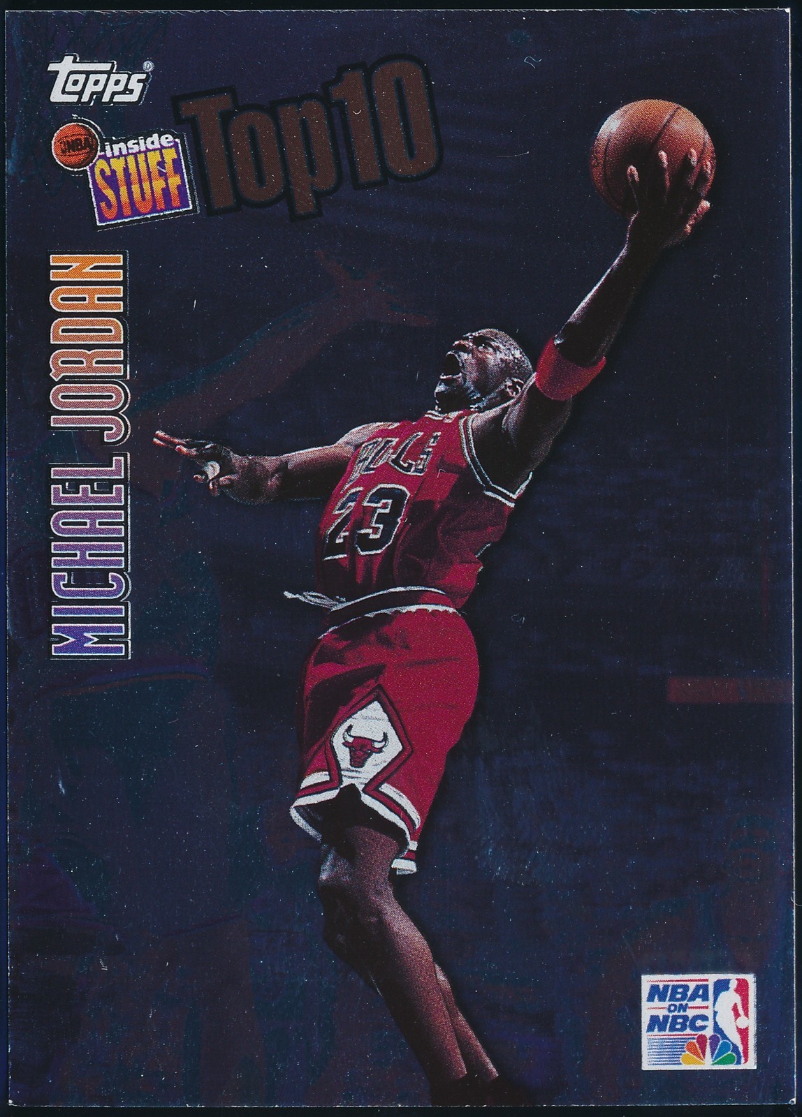 1997-98 TOPPS MICHAEL JORDAN INSIDE STUFF TOP 10 INSERT CARD #IS1