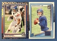 2025 Panini Donruss Optic Rated Rookie Jax Dart & Malik Nabers Stars Przm~Giants