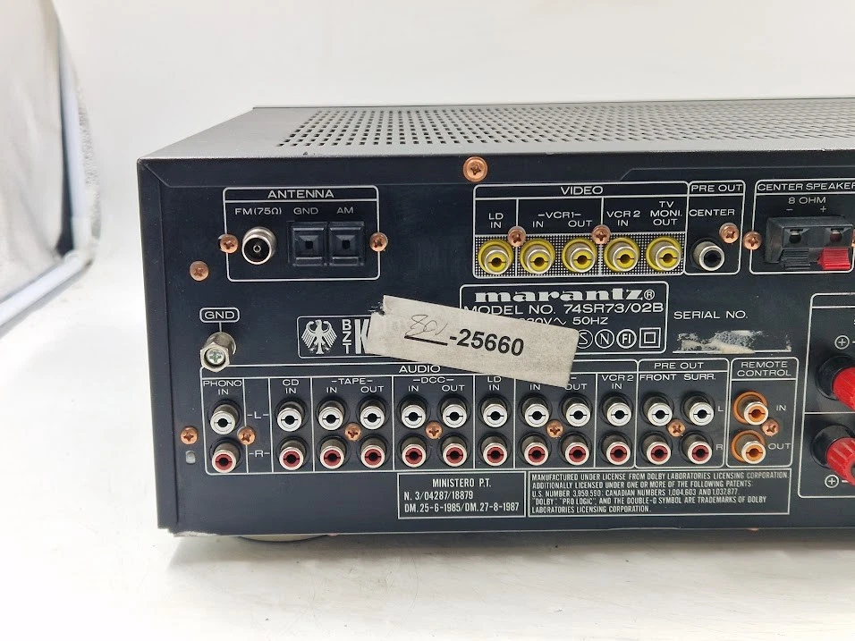 Marantz SR-73 AV Surround Receiver - Used, Working, Cosmetic Wear - Image 4 of 4