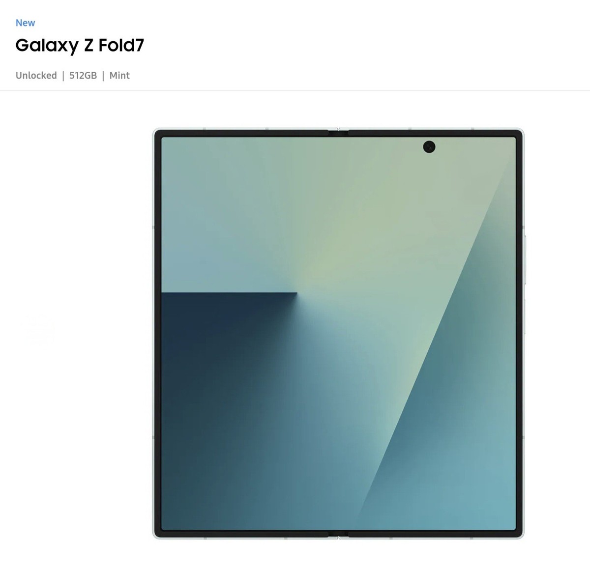 Samsung Galaxy Z Fold 7 - 512 GB - SAMSUNG EXCLUSIVE COLOR