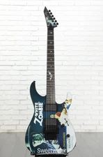 ESP LTD Kirk Hammett Signature KH-WZ White Zombie Electric Guitar - Black with