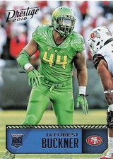 2016 Prestige Football DeForest Buckner rookie card #279 San Francisco 49ers RC. rookie card picture