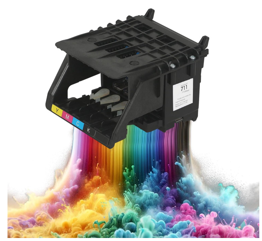 711 Printhead Kit (C1Q10A Pinter Head) Replacement for HP T530 T525 T520 T130 T1