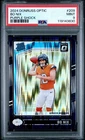 2024 Panini Donruss Optic Bo Nix Purple Shock Rated Rookie Prizm #209 PSA 9