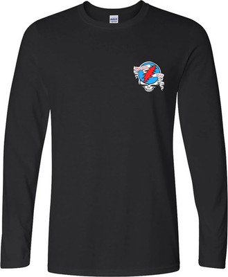 Grateful Dead Langarmshirt Herren Stealie 60 Years So Far schwarz