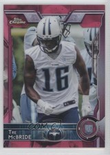 2015 Topps Chrome Rookies BCA Pink Refractor 186/399 Tre McBride #196 0f8
