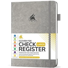  Check Register Book - Deluxe Transaction Register, Accounting Ledger Book, 
