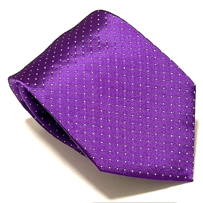 Charles Tyrwhitt Tie Purple Violet Micro Dots Modern Elegance Stylish ENGLAND