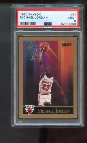 1990-91 Skybox #41 Michael Jordan PSA 9 Graded Basketball Card NBA Bulls 90-1991