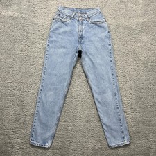 VTG Levi's 512 Jeans Womens 5 Light Wash Faded Slim Fit Tapered Leg High Rise