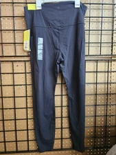 All In Motion High Rise Leggings Women’s XL Black Ribbed NWT Flat Seams