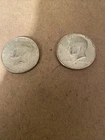 Kennedy Half Dollars 1967 1968 40 Percent Silver Lot Of 2