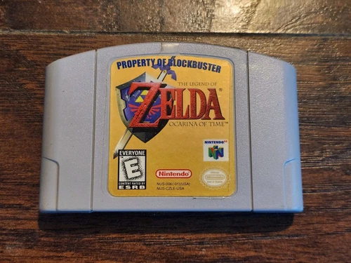 The Legend of Zelda Ocarina of Time Nintendo 64 N64 Blockbuster Rental Rare