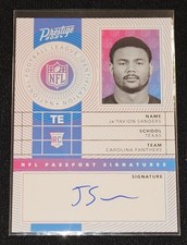 Ja’Tavion Sanders ~ 2024 Prestige ~ NFL Passport Signatures ~ Rookie Auto 