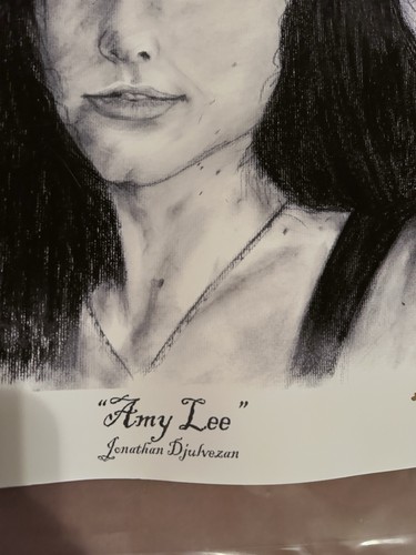 )2) Evanescence Amy Lee Singer Drawings Print Litho Matching Numbers S/N /50 ‘07 - Picture 7 of 8