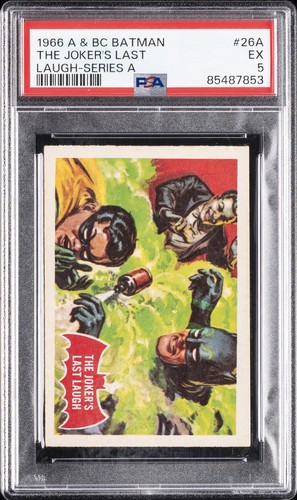 1966 A&BC Batman Red Bat #26A — PSA 5