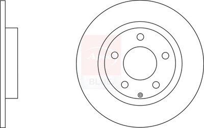 2x Brake Discs Pair Solid fits MAZDA 3 2.2D Rear 13 to 19 265mm Set B45G26251A