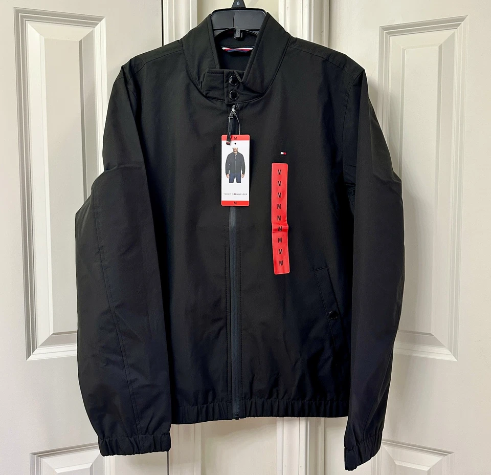 Tommy Hilfiger Men's Water and Wind Resistant Bomber Jacket , Black - Image 2 of 2
